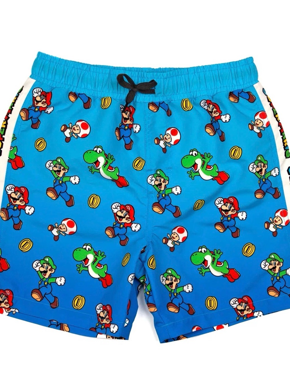 Nintendo Bright Blue Super Mario & Yoshi Kids Swim Trunks